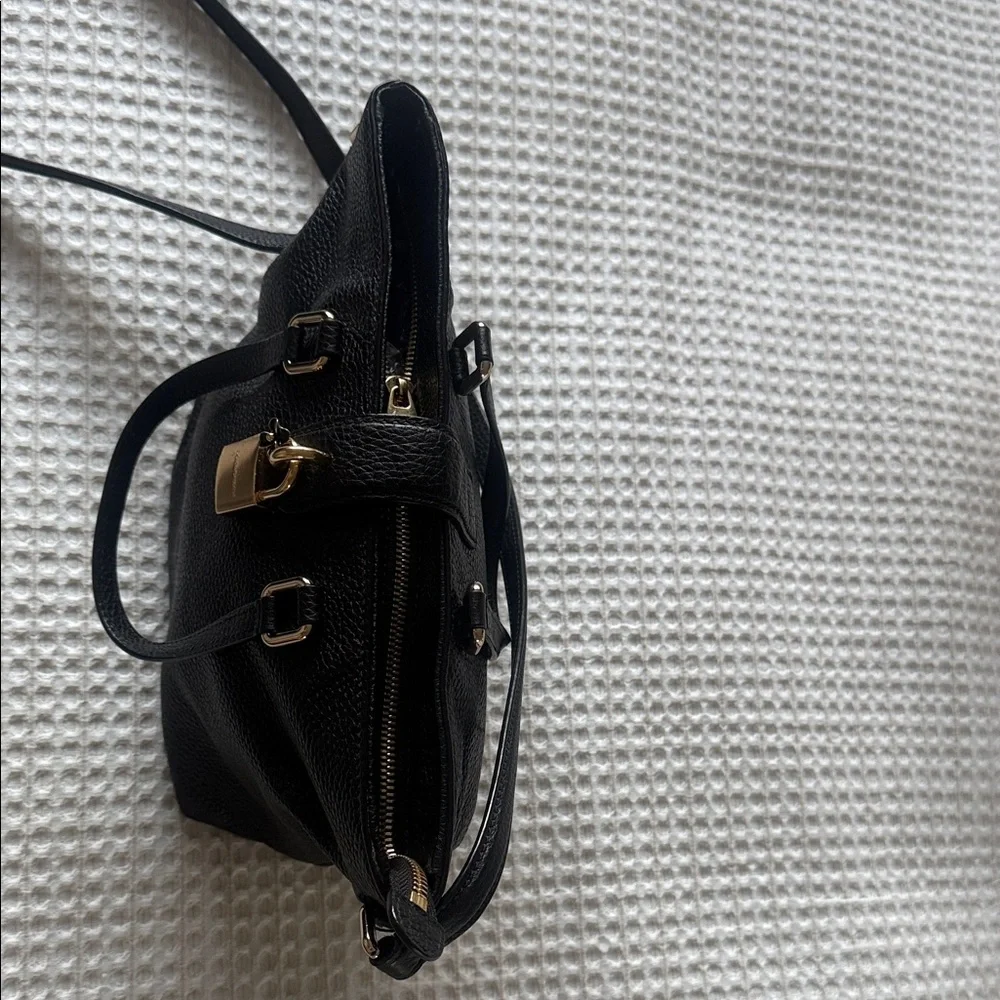 Authentic Dolce & Gabbana Black Shoulder Bag with Gold Lock - Picture 13 of 14